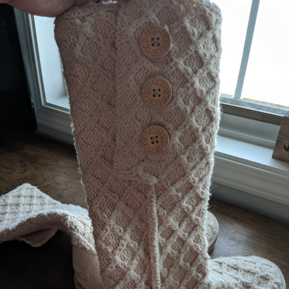 Tall button UGG boots